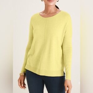 Chico’s Cashmere Blend Center Seam Sweater Size 1 (Standard Size M)